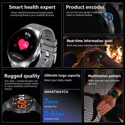 2026 Men Smartwatch for Women Full Touch Screen Voice Call Fitness Tracker Smart Watch Waterporoof Sport Wristwatch Gift Ht30