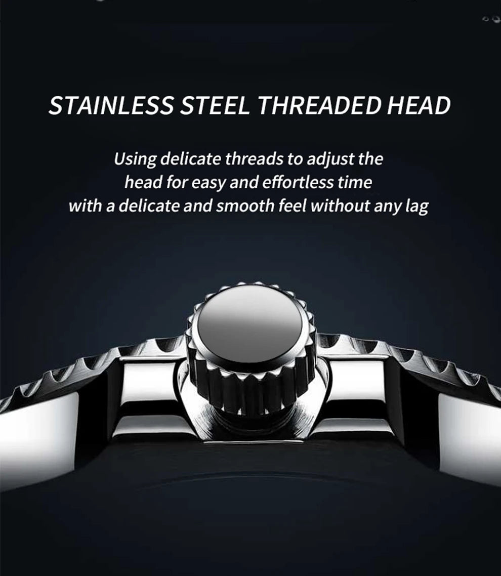 2026 New Men Automatic Mechanical Watches Stainless Steel Waterproof Watch  Water Ghost Luminous Dive Watch with Ceramic Bezel