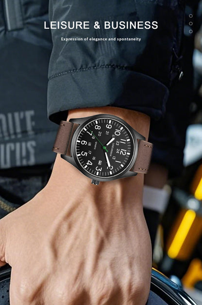 New Fashion LIGE Fashion Man Watch Outdoor Casual Sport Classic Auto Date Waterproof Luminous Quartz Watches Male Wear-resistant