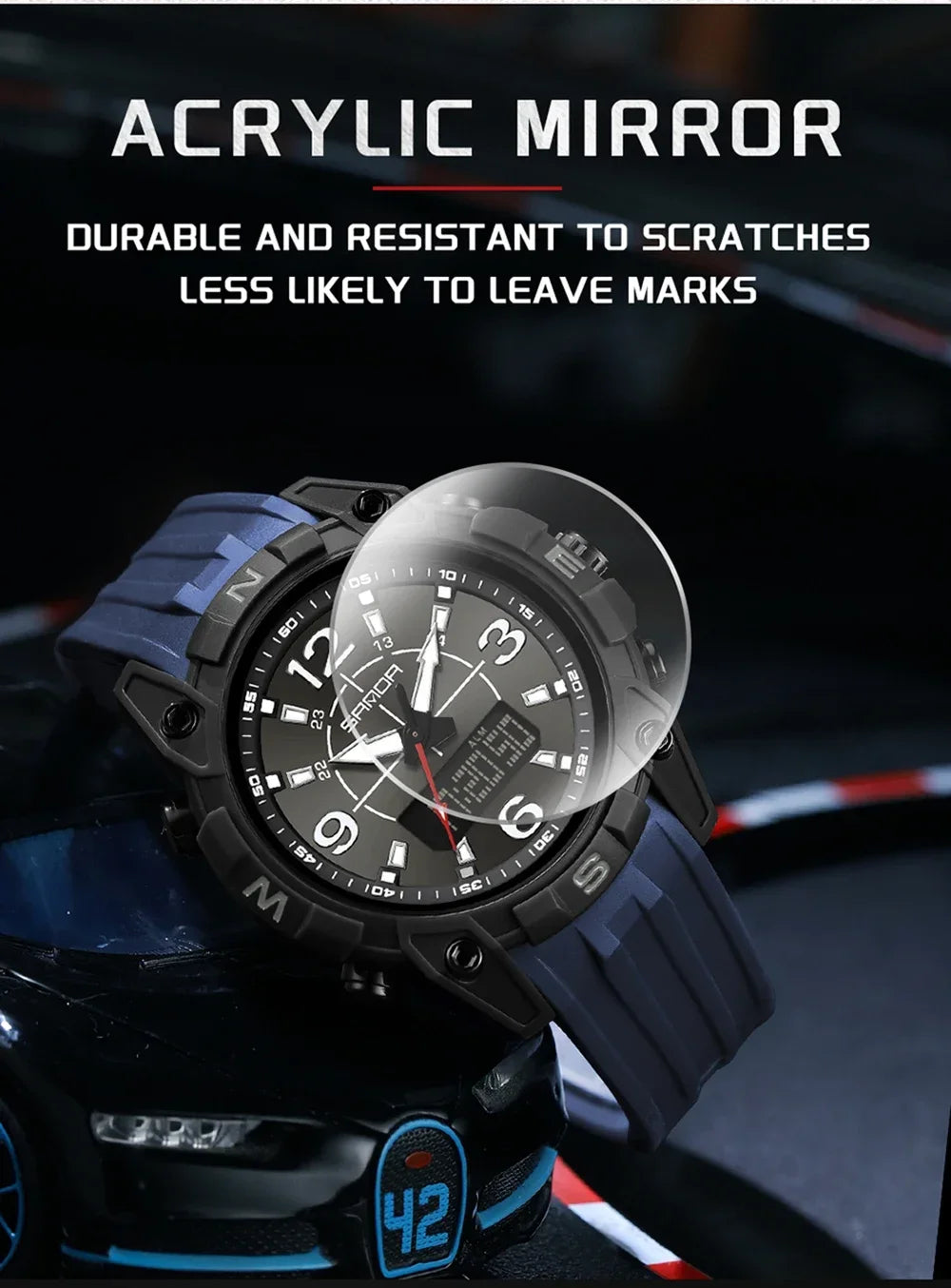 SANDA Sports Watches Men LED Watch New Waterproof Digital Wrist Watches Shockproof Sports Watches for Man Electrionic Clock