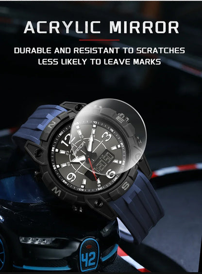 SANDA Sports Watches Men LED Watch New Waterproof Digital Wrist Watches Shockproof Sports Watches for Man Electrionic Clock