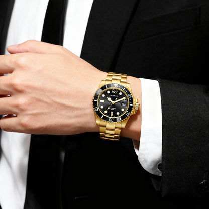 2026 New Men Automatic Mechanical Watches Stainless Steel Waterproof Watch  Water Ghost Luminous Dive Watch with Ceramic Bezel
