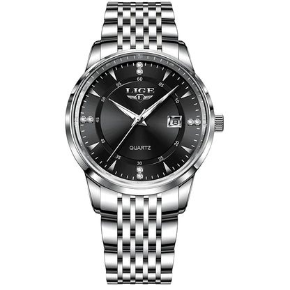 LIGE New Waterproof Watches Women Fashion Women's Bracelet Watch Top Brand Luxury Date Quartz Watch for Women Relogio Feminino