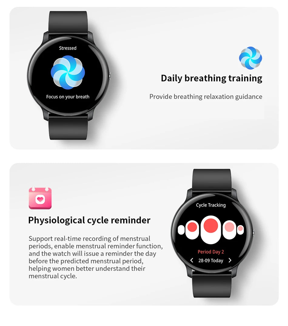 2026 New Smart Watch Women Men Bluetooth Call Sports Fitness Watches Heart Rate Health Monitor Smartwatch Ladies For Android iOS