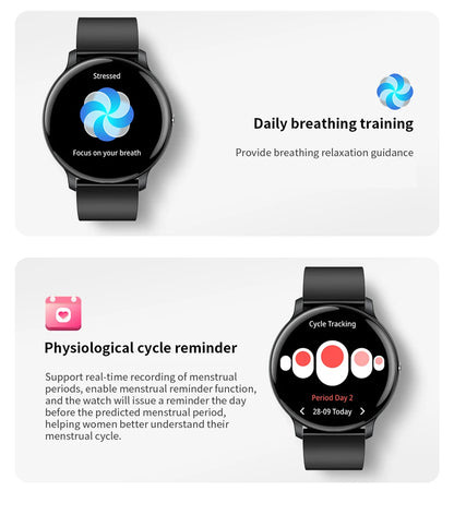 2026 New Smart Watch Women Men Bluetooth Call Sports Fitness Watches Heart Rate Health Monitor Smartwatch Ladies For Android iOS