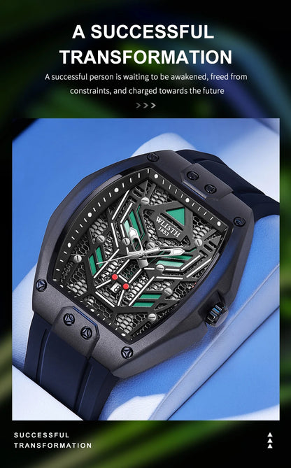 2025 Fashion Luxury Wine Barrel Shaped Watches for Man Quartz Wristwatch for Male Watch Luminous Waterproof Trendy Clock reloj