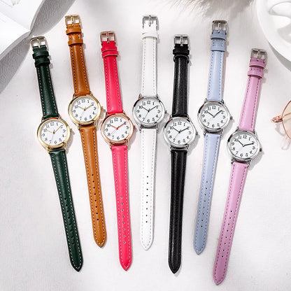 New Fashion Students Watches Ladies Luxury Wrist Watches Woman Small Leather Bracelet Watch For Girls Gifts Relogio Feminino Hot