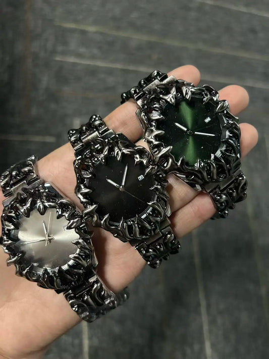 Claw watch, alabaster style, vintage Y2K, European and American watch, unique luxury design