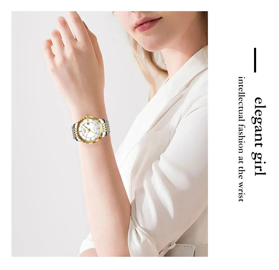 LIGE New Waterproof Watches Women Fashion Women's Bracelet Watch Top Brand Luxury Date Quartz Watch for Women Relogio Feminino
