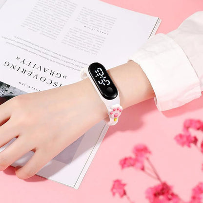 2024 New Sports Watch Outdoor Silicone Bracelet Electronic Watch  Cartoon Bracelet Digital Watches Unisex Gift