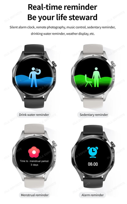Men Smart Watch 1.52" HD Screen Bluetooth 5.4 Wireless Call Information Reminder Health Monitor Smart Watch IP68 Waterproof HT30