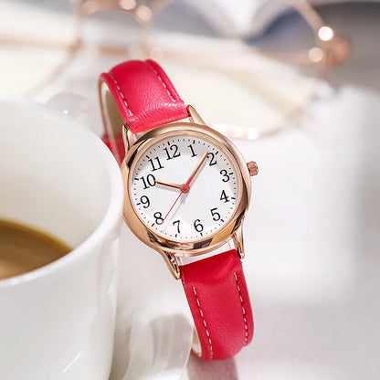 New Fashion Students Watches Ladies Luxury Wrist Watches Woman Small Leather Bracelet Watch For Girls Gifts Relogio Feminino Hot