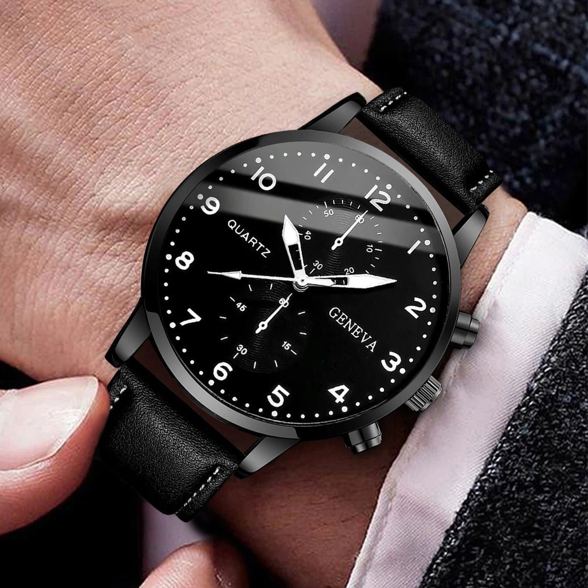 2026Men's versatile fashion watch, hot selling in foreign trade, business two eye watch