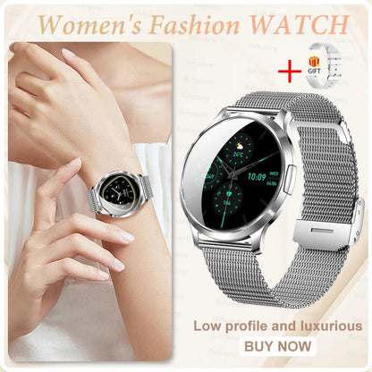 2026New Ladies' Smart Watch AMOLED Display Custom Dial Sport Fitness Health Tracke Waterproof Bracelet Music Digital Clock Women