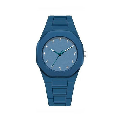 Middle Eastern Popular Sports Watches for Men and Women Dopamine Quartz Watches Niche Fashion Waterproof Stainless Steel