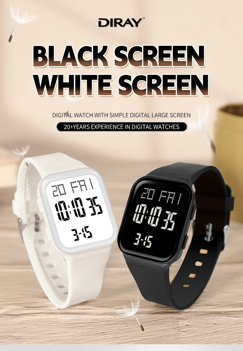 Watch for Men Sports High School Students Trendy Couple Watch Waterproof Alarm Clock Multi Functional Women Electronic Watches