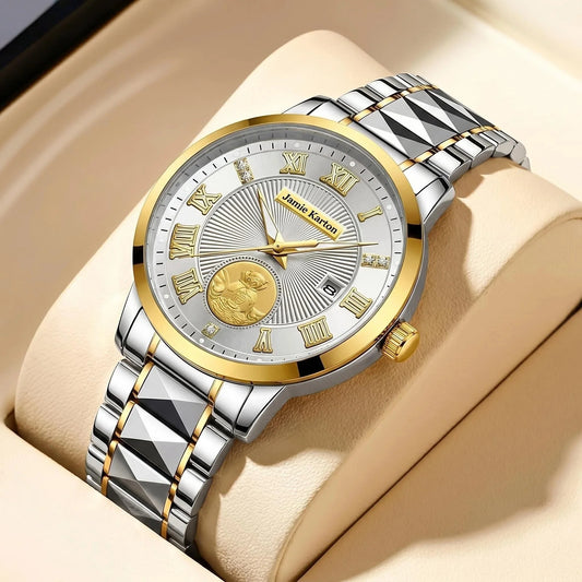 A Men’s Business Quartz Wristwatch, Simple Yet Elegant, Ideal for Business Commutes and the Perfect Gift Choice