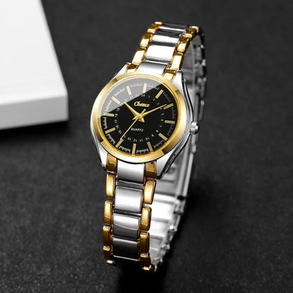 2PCS Fashion Couple Watches Luxury Men Business Watch Women Quartz Wristwatches Clock Gift（Without Box）