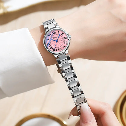CHENXI 039 Couple Exquisite Watch Quartz Top Brand Luxury Fashion Stainless Steel Silver White Male and Female Couple Watch Gift