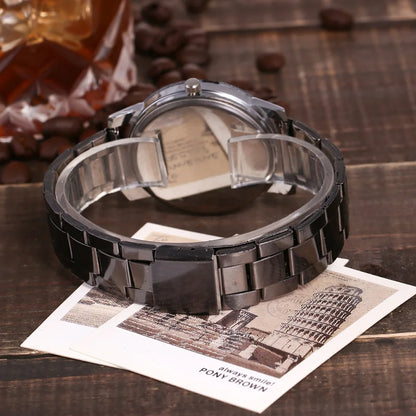 New Couple Watches Men Gear Triangle Pointer Compass Dial Second Hand Watch Women Stainless Steel Watches Relogio Feminino Clock