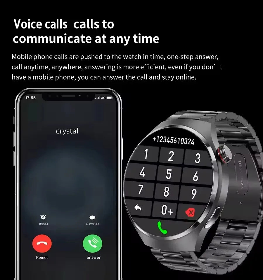 2026 Men Smartwatch for Women Full Touch Screen Voice Call Fitness Tracker Smart Watch Waterporoof Sport Wristwatch Gift Ht30