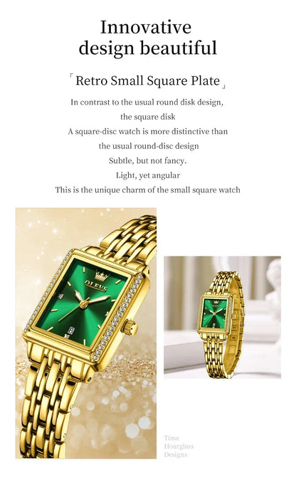OLEVS 9995 Date Watch for Women Luxury Waterproof Luminous Watches Elegant Quartz Ladies Womens Wristwatces Relojes Para Mujer