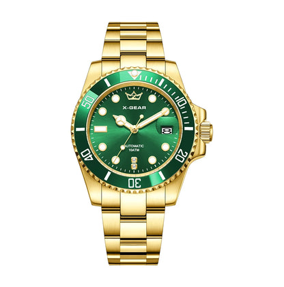 2026 New Men Automatic Mechanical Watches Stainless Steel Waterproof Watch  Water Ghost Luminous Dive Watch with Ceramic Bezel