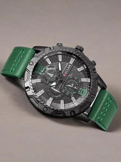 1-piece watch set, men's exquisite versatile watch, fashionable quartz watch, simple temperament watch