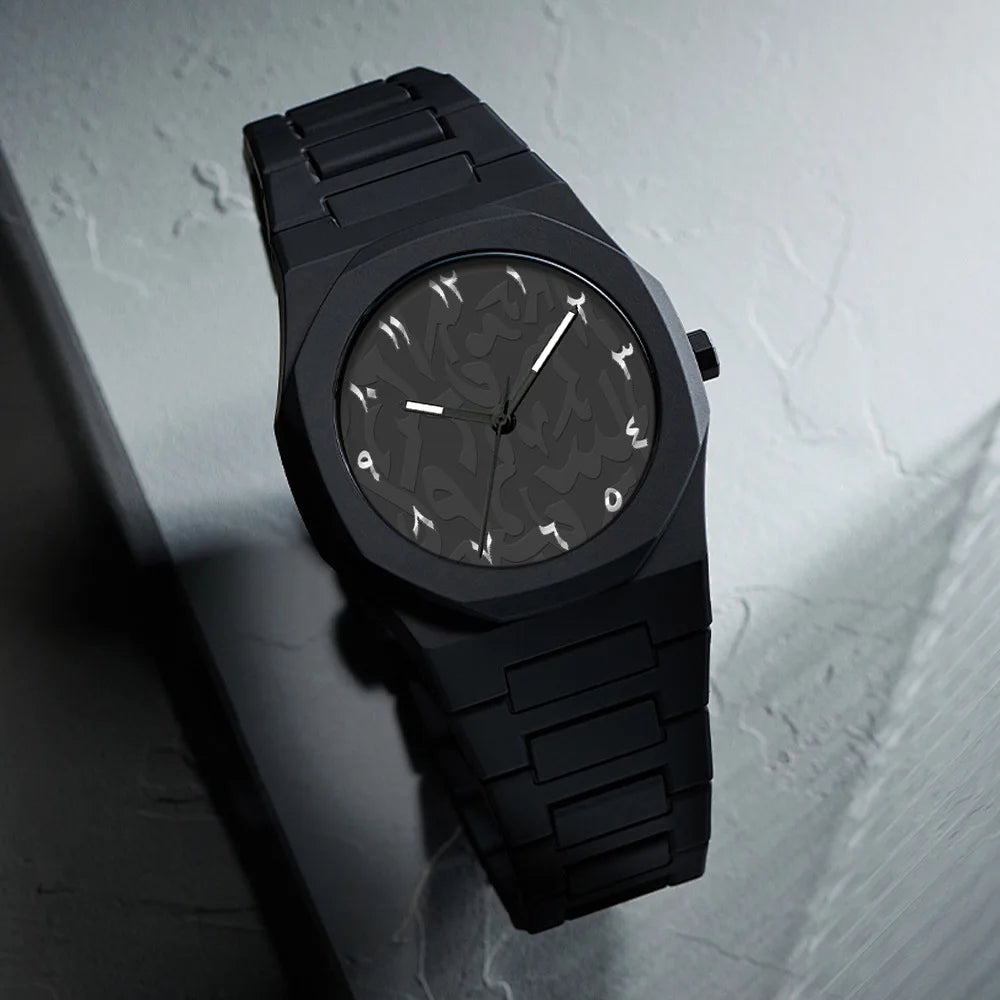 Middle Eastern Popular Sports Watches for Men and Women Dopamine Quartz Watches Niche Fashion Waterproof Stainless Steel