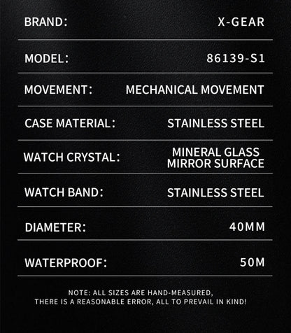 2026 New Men Automatic Mechanical Watches Stainless Steel Waterproof Watch  Water Ghost Luminous Dive Watch with Ceramic Bezel