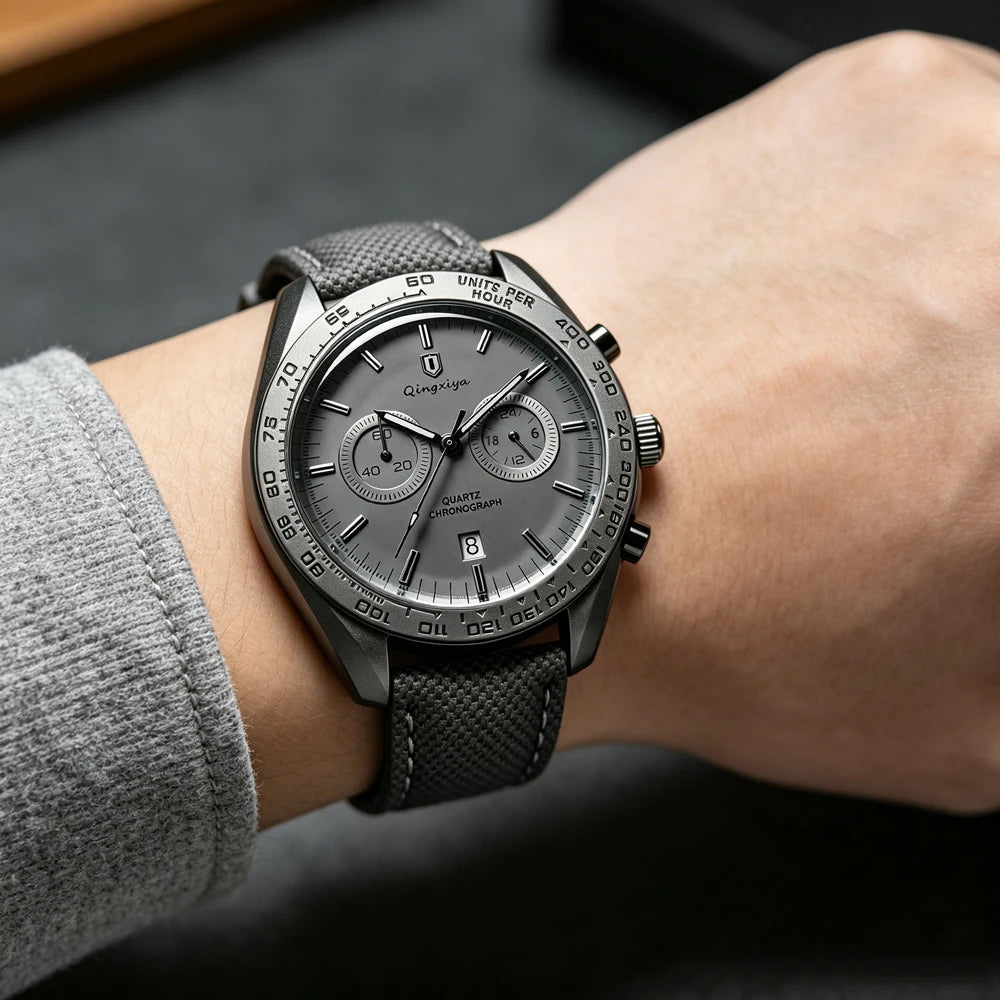Fashion Casual Men Quartz Watch with Auto Date Chronograph Waterproof Sport Relogio Masculino