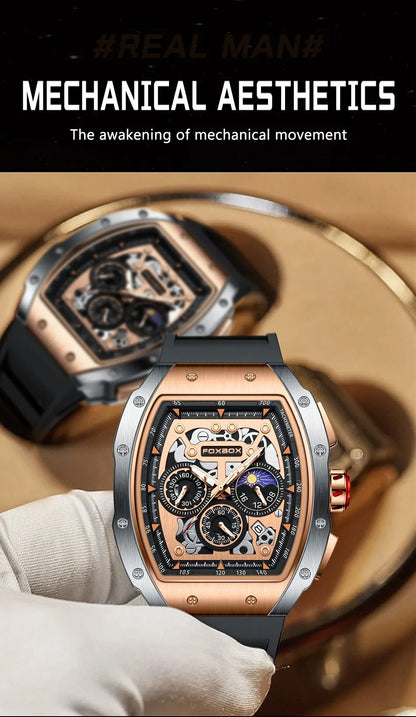 2024 New Sports Watch Men Top Brand Luxury Mens Watches Business Waterproof Military Quartz Chronograph Wristwatch Montre Homme