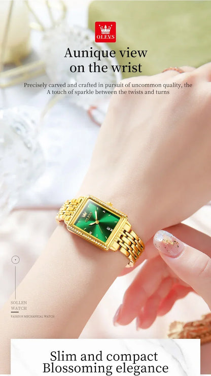 OLEVS 9995 Date Watch for Women Luxury Waterproof Luminous Watches Elegant Quartz Ladies Womens Wristwatces Relojes Para Mujer