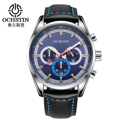 Swiss brand new multi-functional business men's watch waterproof luminous quartz watch live broadcast hot sale**