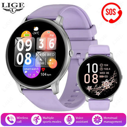 2026 New Smart Watch Women Men Bluetooth Call Sports Fitness Watches Heart Rate Health Monitor Smartwatch Ladies For Android iOS