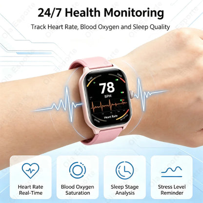 Smart Watch Plus Men Women Plus Full Touch Screen Sports Fitness Watch BT Call Android Phone Digital Multidial Smartwatch HW12