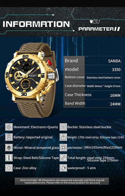 Fashion Brand Men Watches G-Style Clock Trend Sports Watch For Man Analog Wristwatch Mens Shock Quartz Military Watch Waterproof
