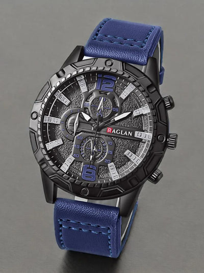 1-piece watch set, men's exquisite versatile watch, fashionable quartz watch, simple temperament watch