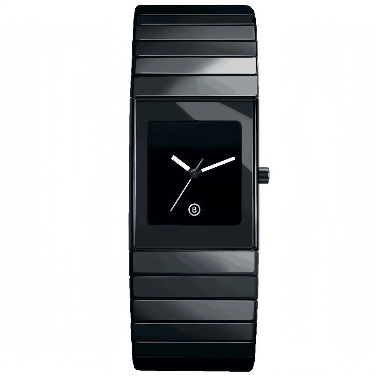 Brand men's watch, quartz women's watch, fashionable and versatile small black steel couple watch
