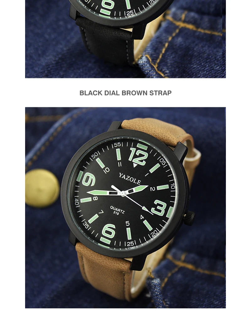 Men's Watch Sports Luminous Watches For Men Wrist Watches Leather Clock Erkek Kol Saati Relogio Masculino Reloj Hombre 2020