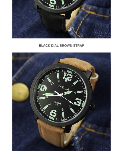 Men's Watch Sports Luminous Watches For Men Wrist Watches Leather Clock Erkek Kol Saati Relogio Masculino Reloj Hombre 2020