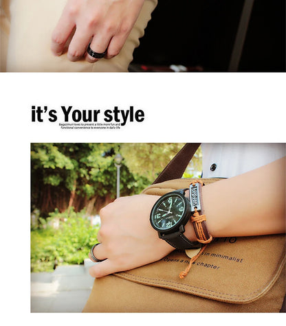 Men's Watch Sports Luminous Watches For Men Wrist Watches Leather Clock Erkek Kol Saati Relogio Masculino Reloj Hombre 2020