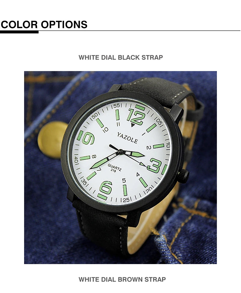 Men's Watch Sports Luminous Watches For Men Wrist Watches Leather Clock Erkek Kol Saati Relogio Masculino Reloj Hombre 2020